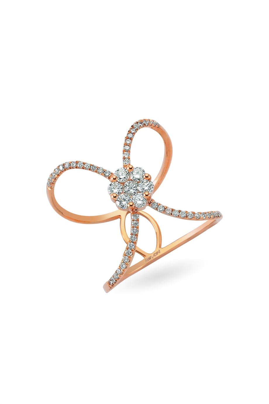 FLOWER WHITE DIAMOND RING