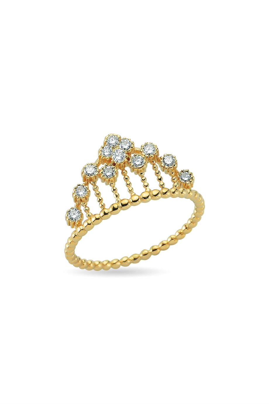 WHITE CROWN DIAMOND RING