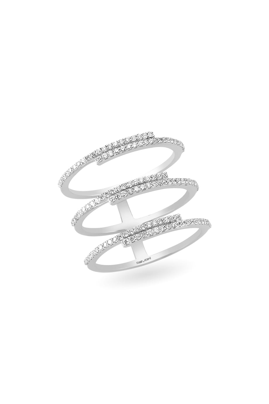 TRIPLE WHITE DIAMOND RING