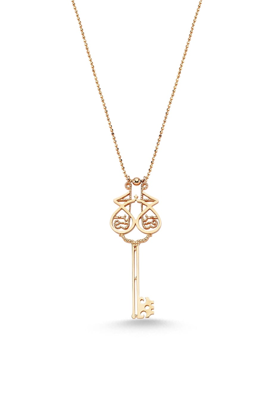 BIG SIZE EL FETTAH KEY NECKLACE NON DIAMOND
