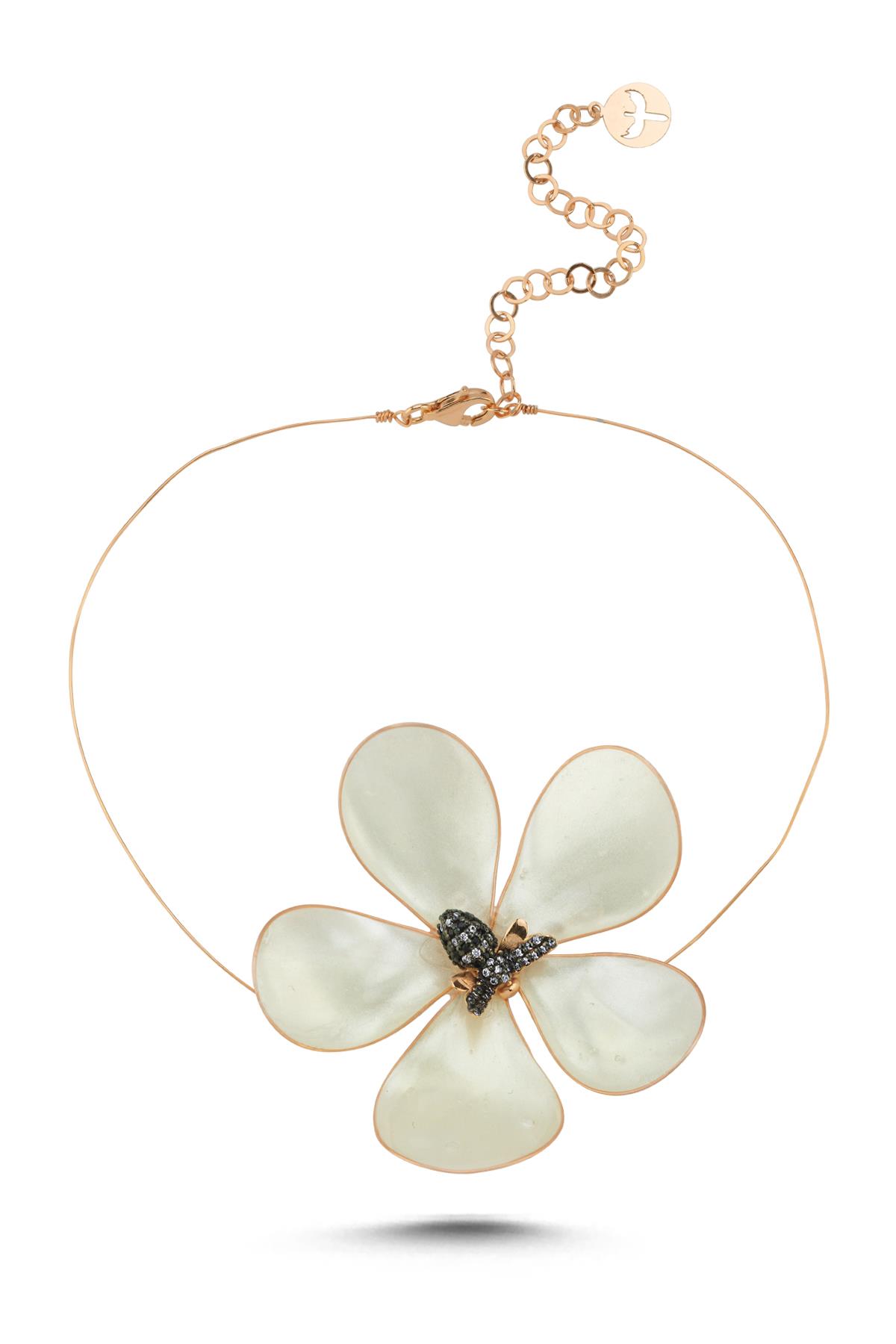 Çiçek Arı Taşı Choker