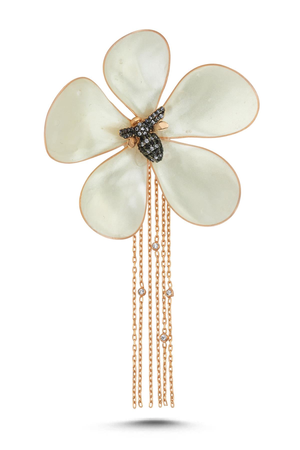 Çiçekli Arı Küpe