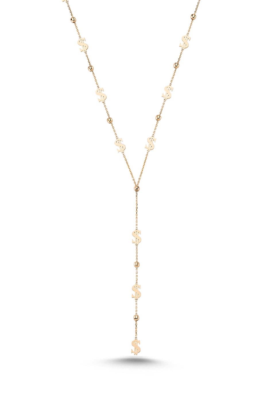 MULTI DOLLAR GOLD NECKLACE