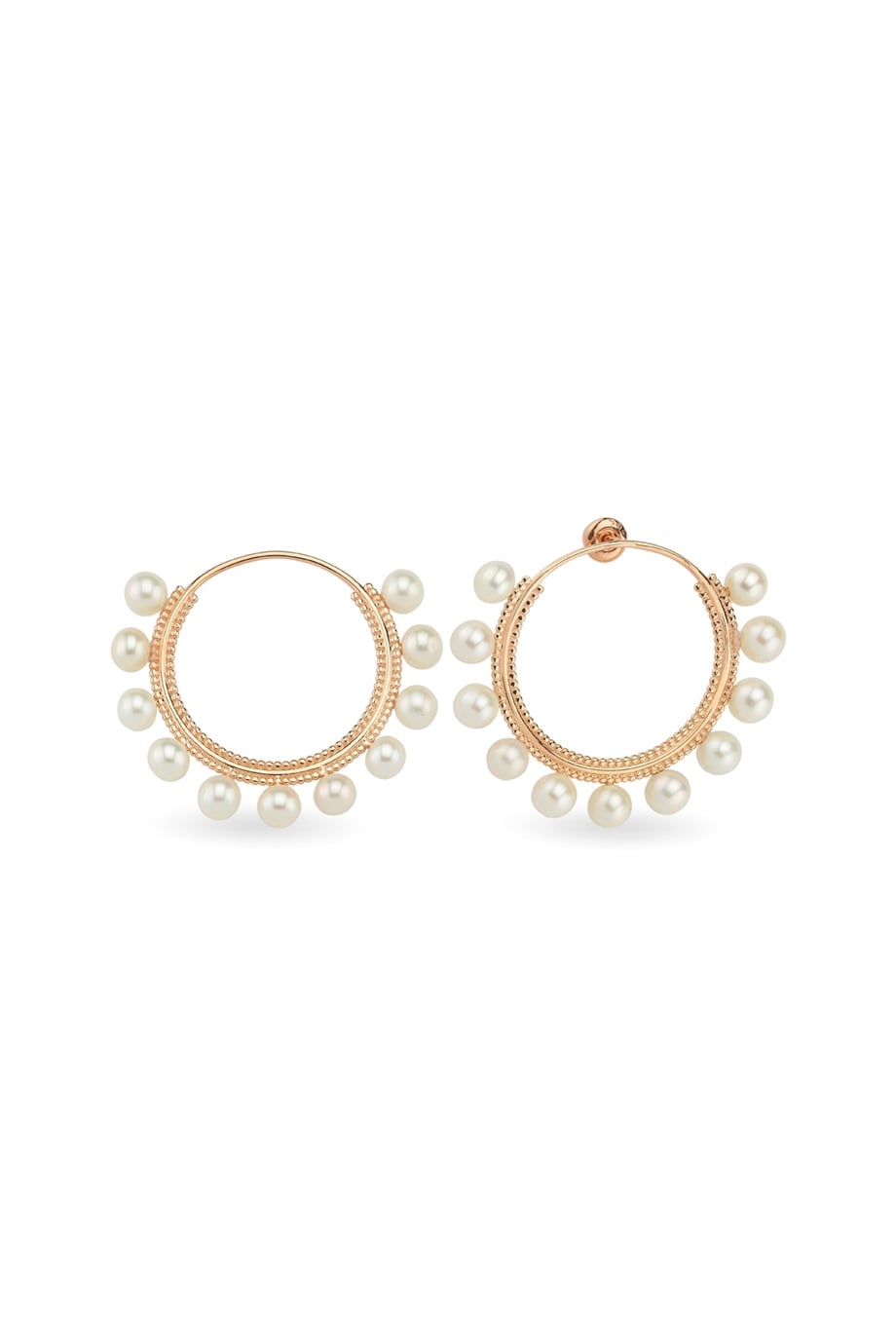 PEARL HOOP EARRING