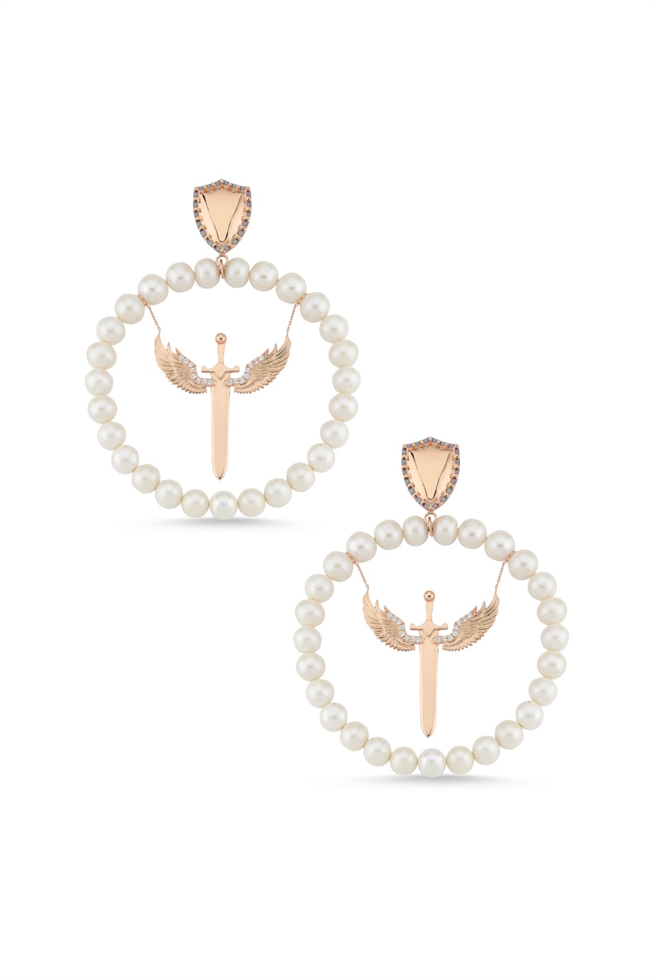 PEARLY ANGEL OF MICHAEL EARRING