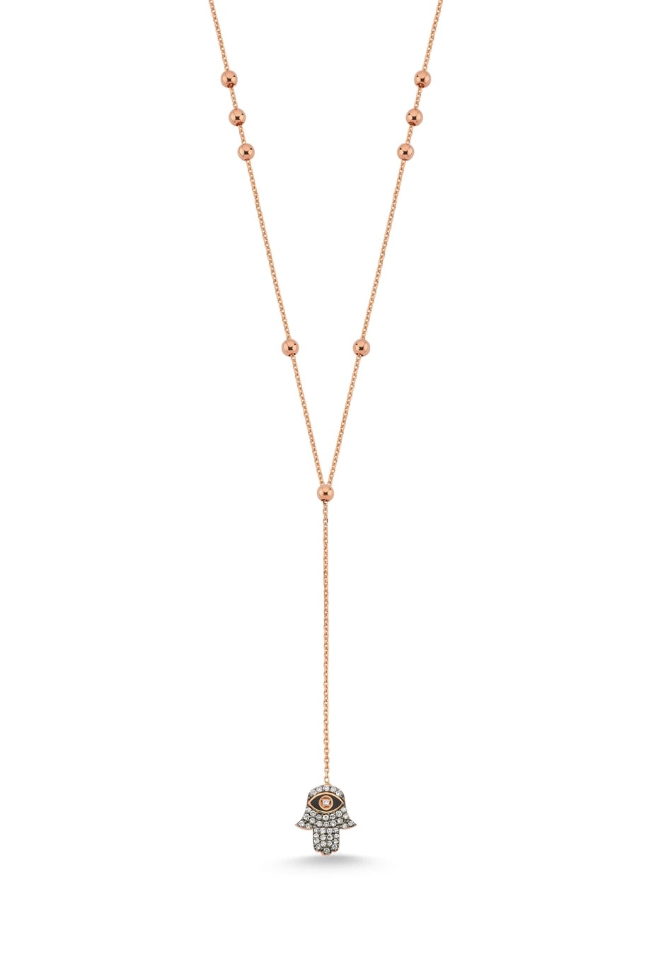 COGNAC HAND OF FATMA ANA NECKLACE