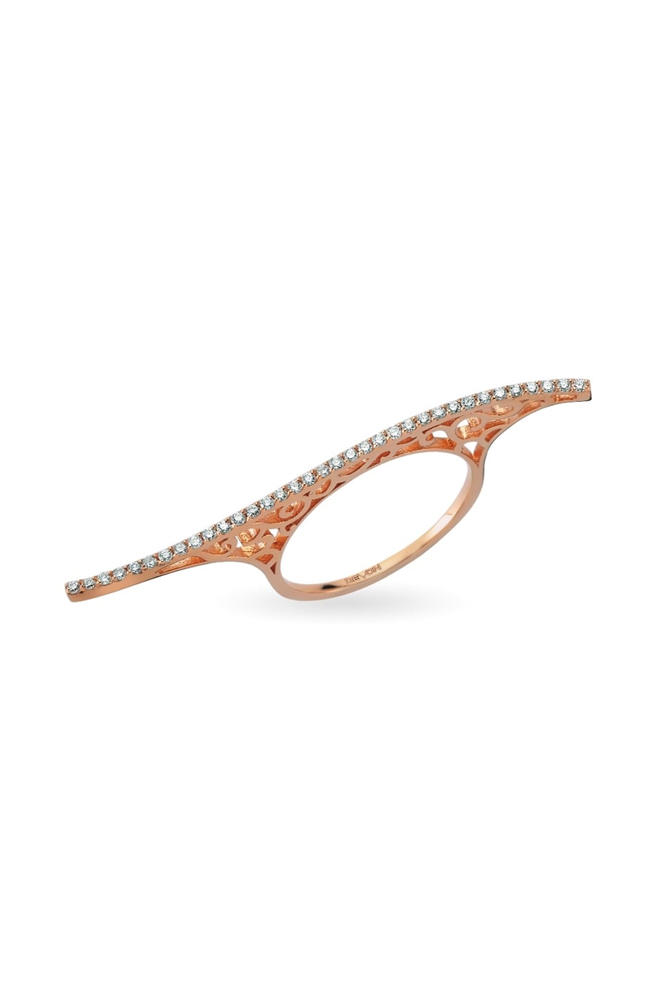 BONE COGNAC DIAMOND RING