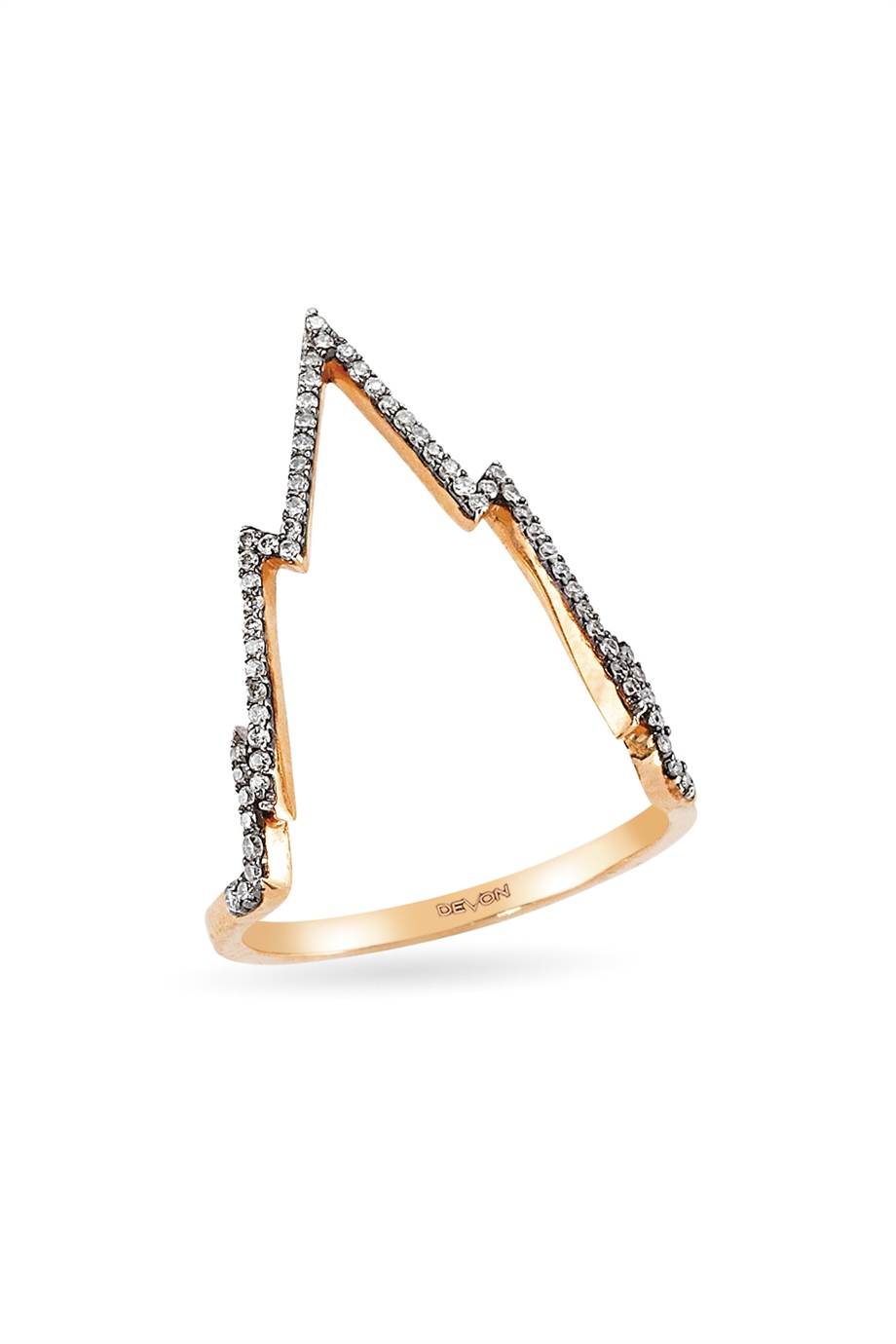 COGNAC DIAMOND LIGHTNING RING