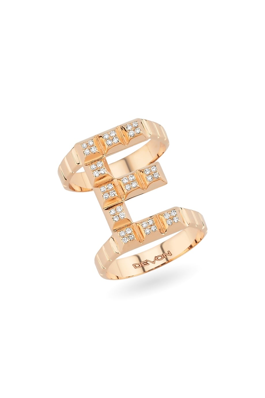 COGNAC TETRIS LETTER RING