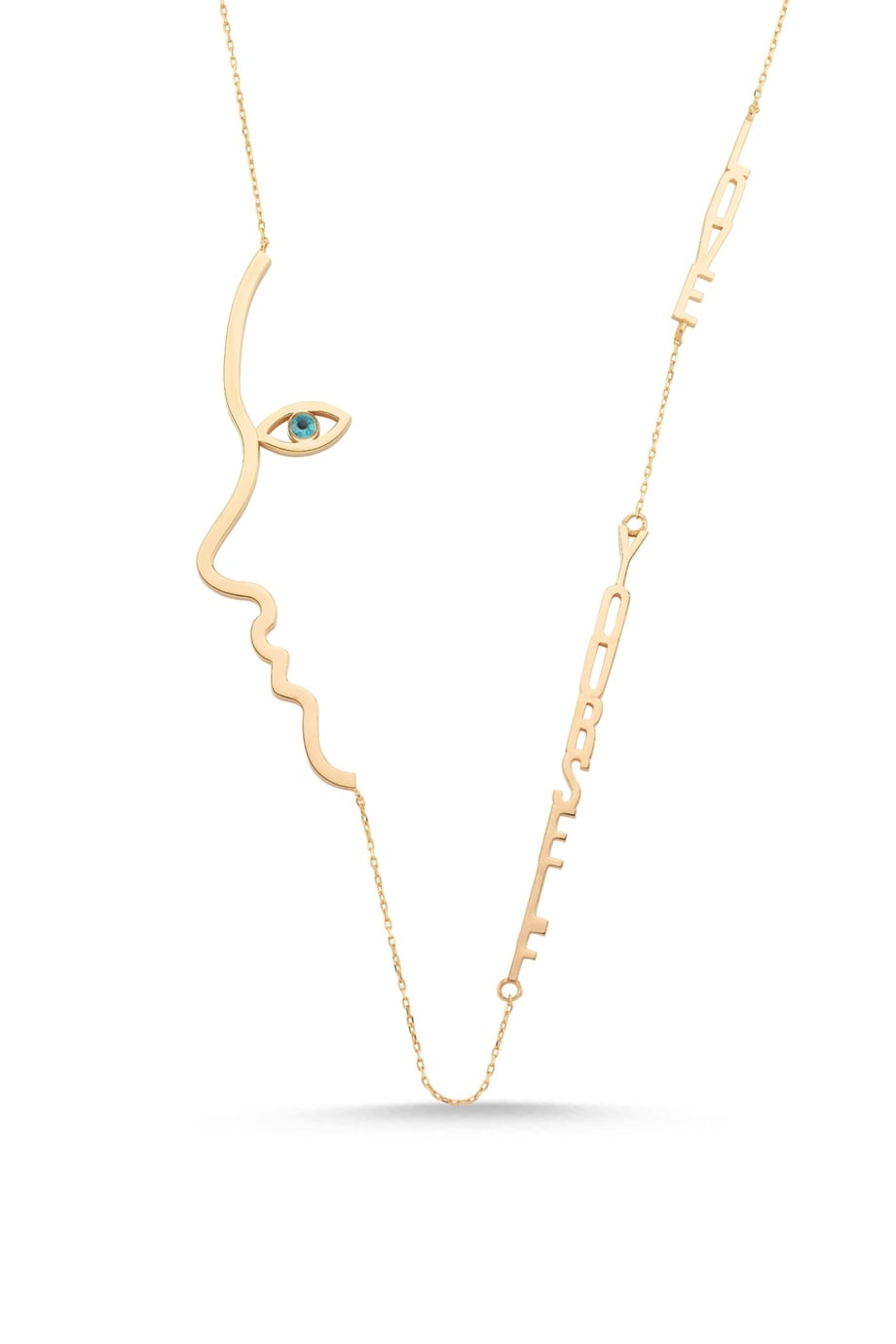 LOVE YOURSELF SILHOUETTE NECKLACE