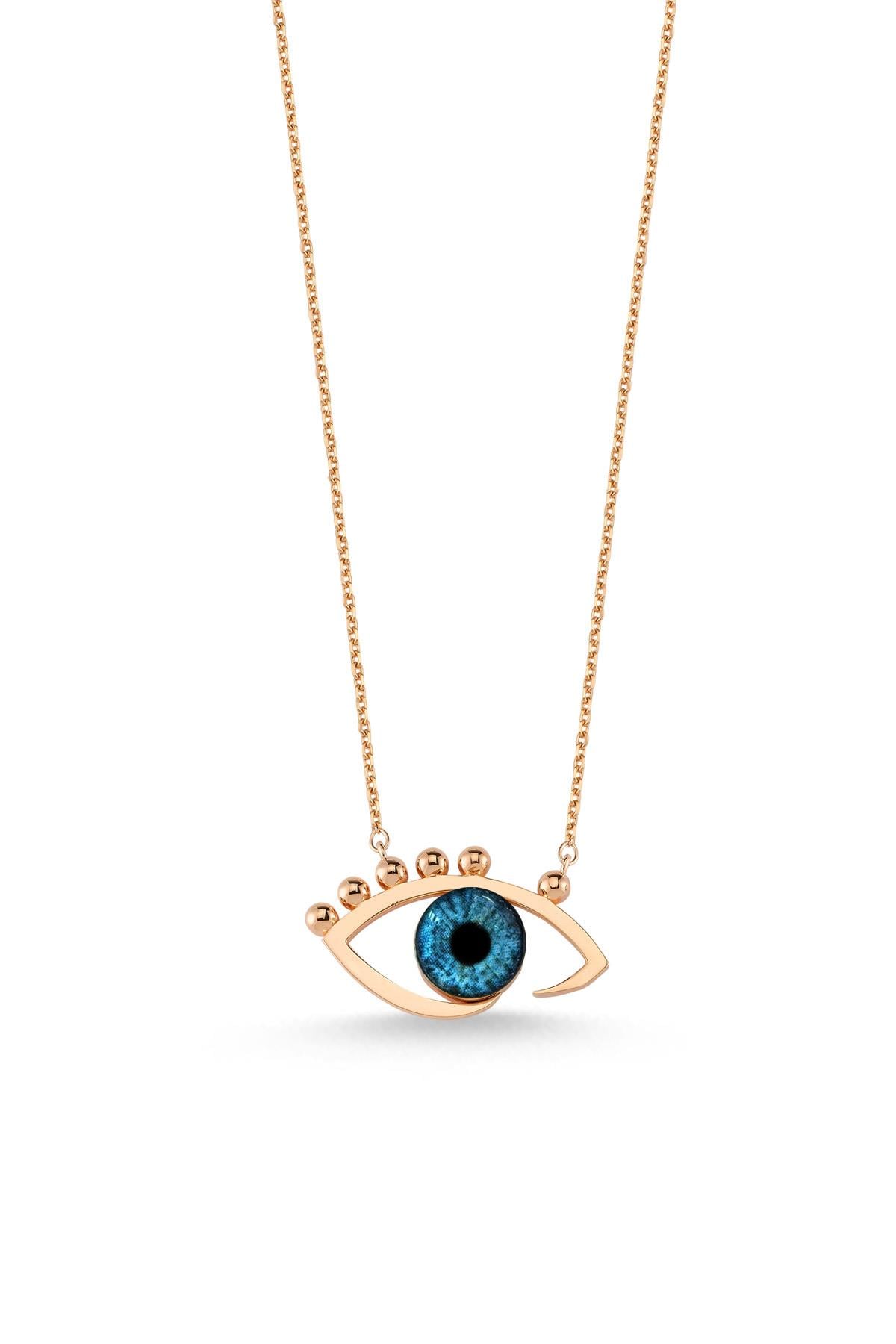 ENAMELED EYE NECKLACE