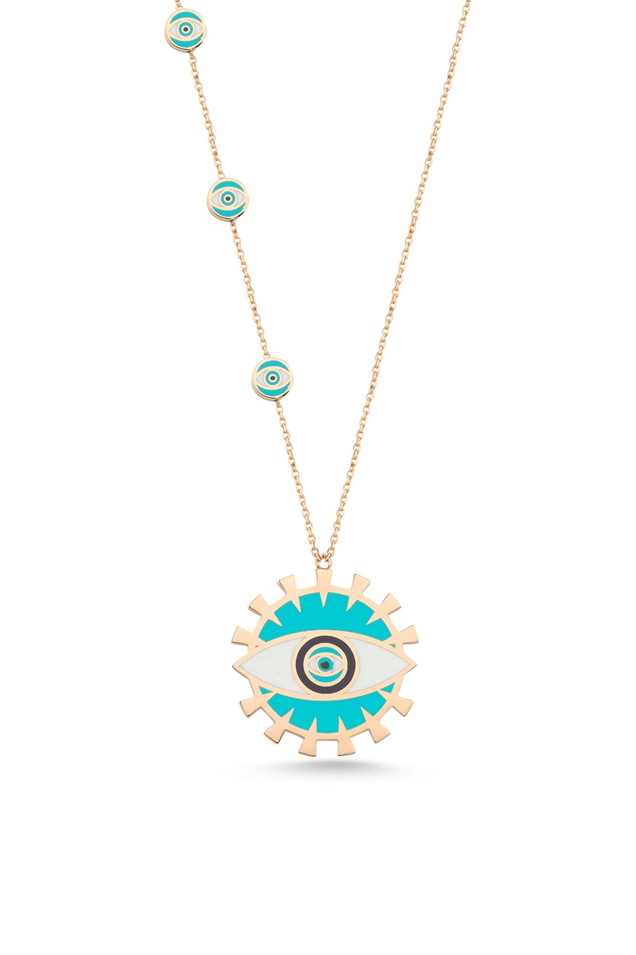 ENAMELED EYE NECKLACE