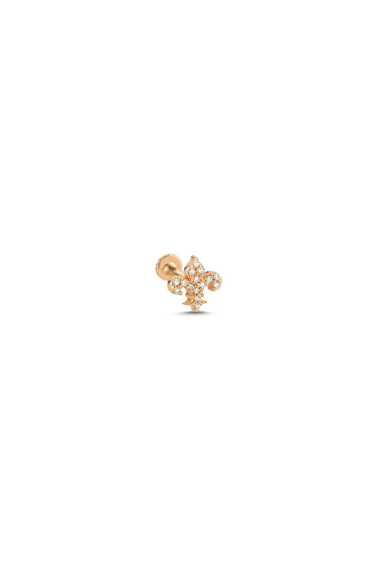 Pırlantalı Fleur De Lis Piercing