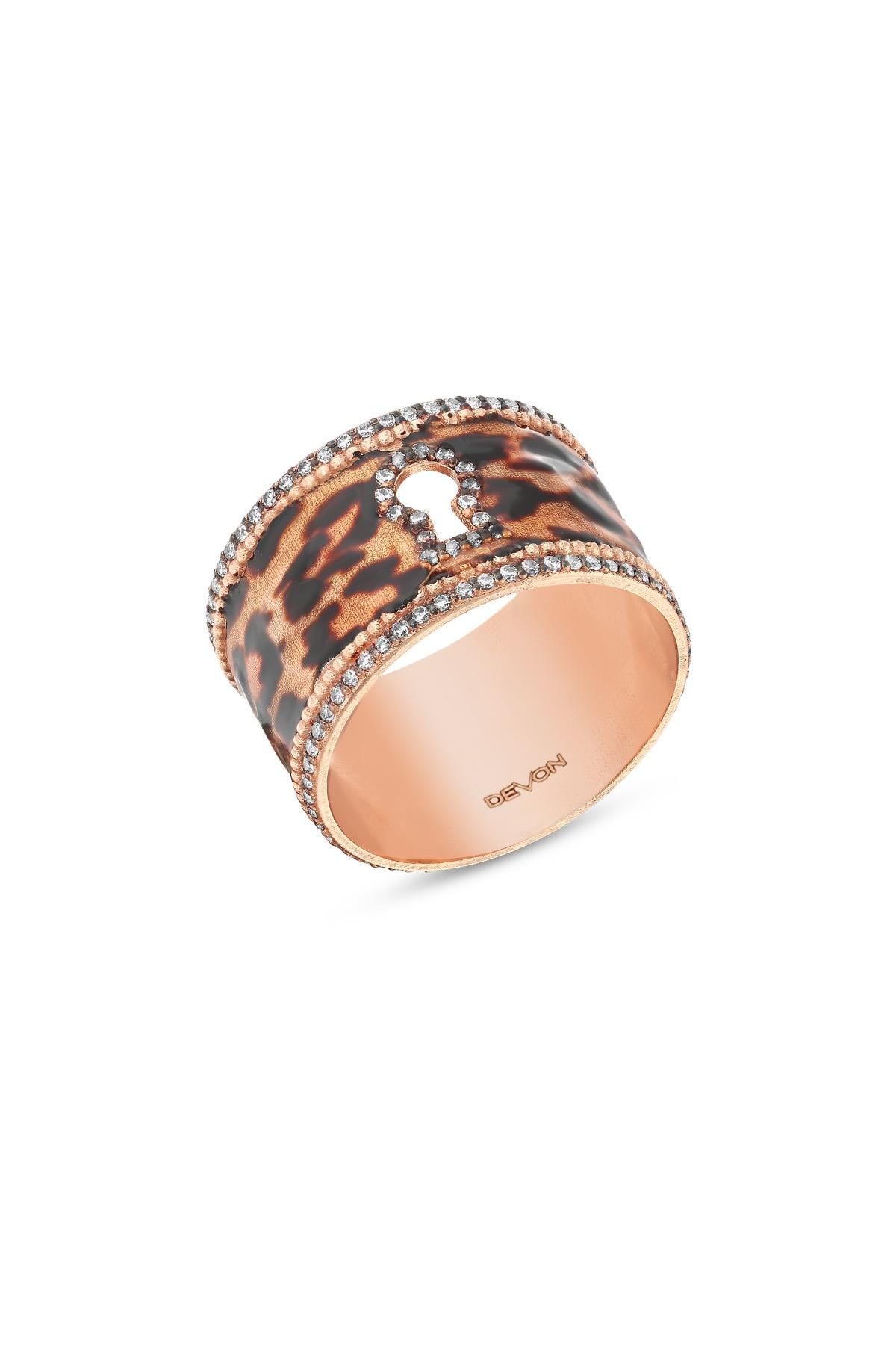PIRLANTALI LEOPARDESS KİLİT YÜZÜK