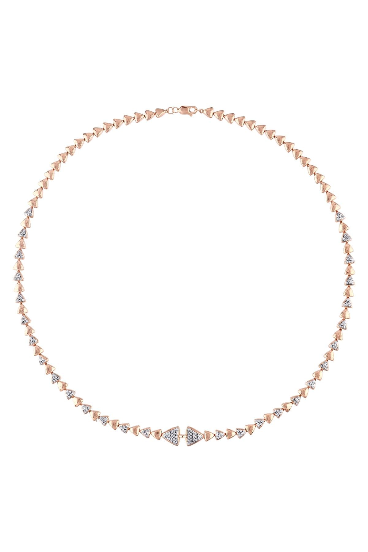 PIRLANTALI TRİPLE PATH KOLYE