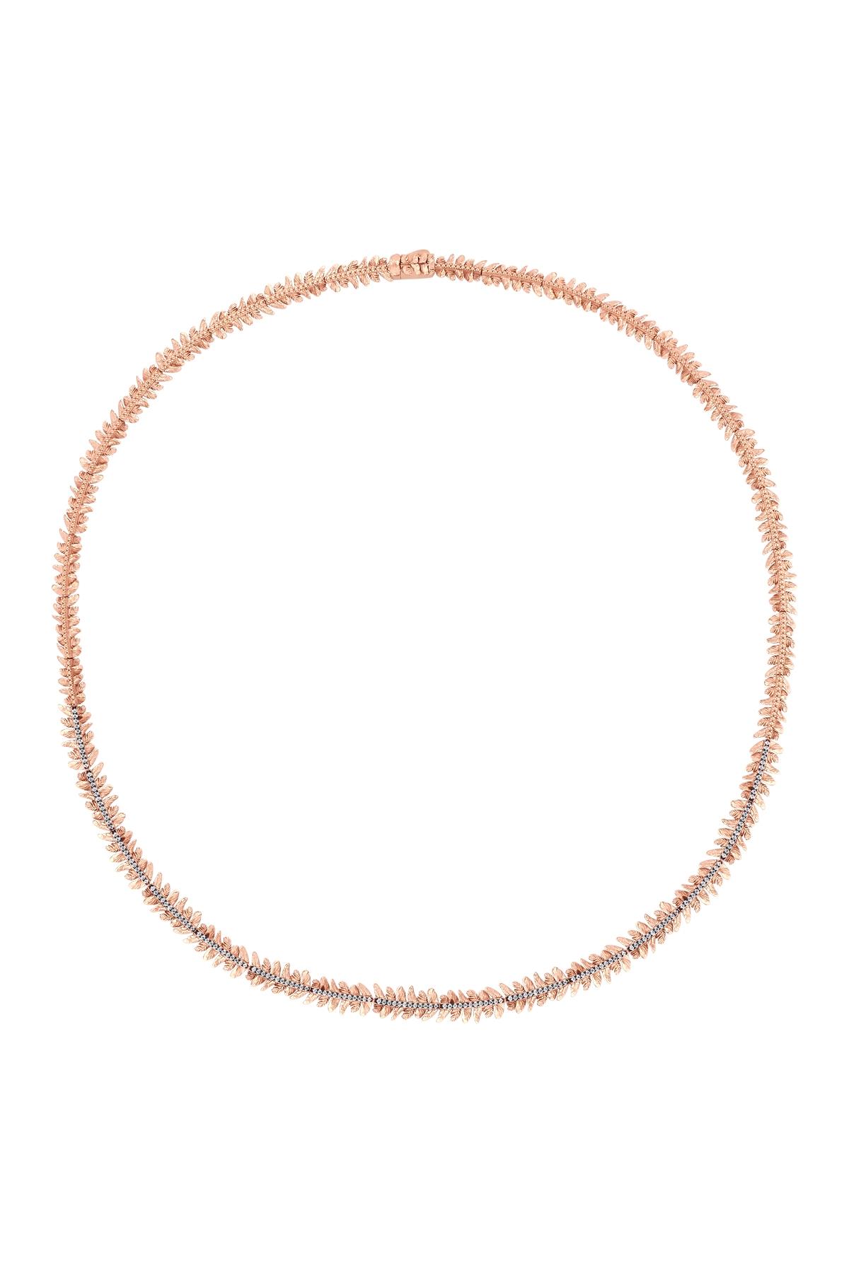 PIRLANTALI TÜY CHOKER KOLYE