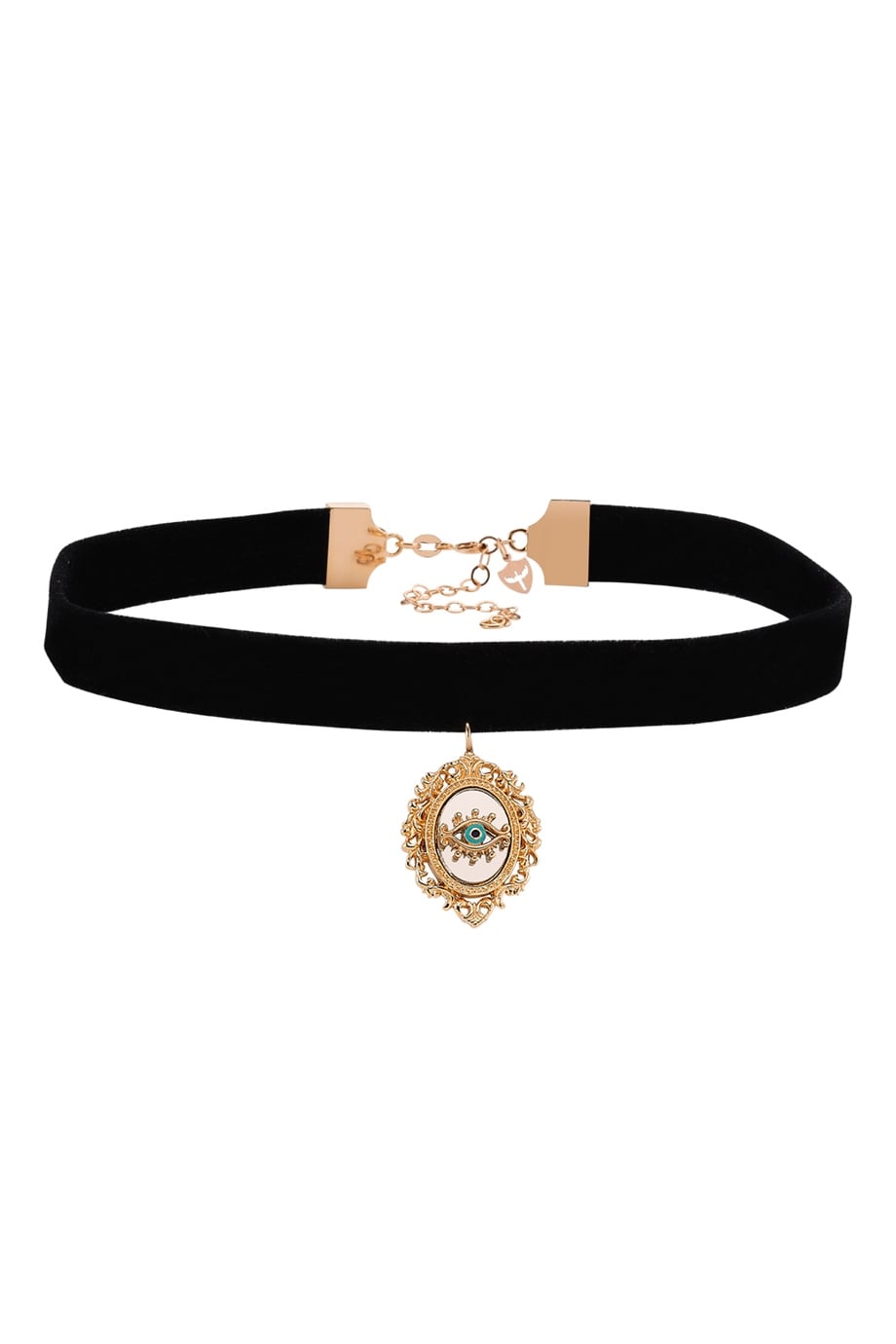 SİYAH KADİFE AYNA CHOKER