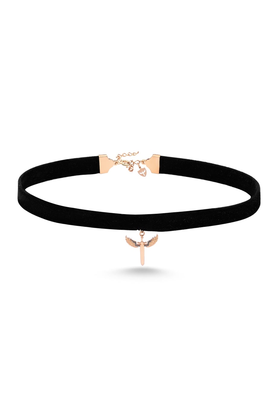 SİYAH KADİFE MİKAİL MELEĞİ CHOKER