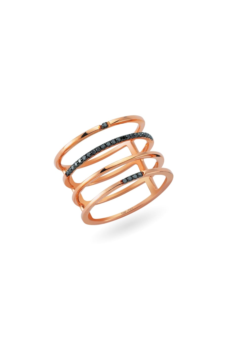 QUATRO BLACK DIAMOND RING