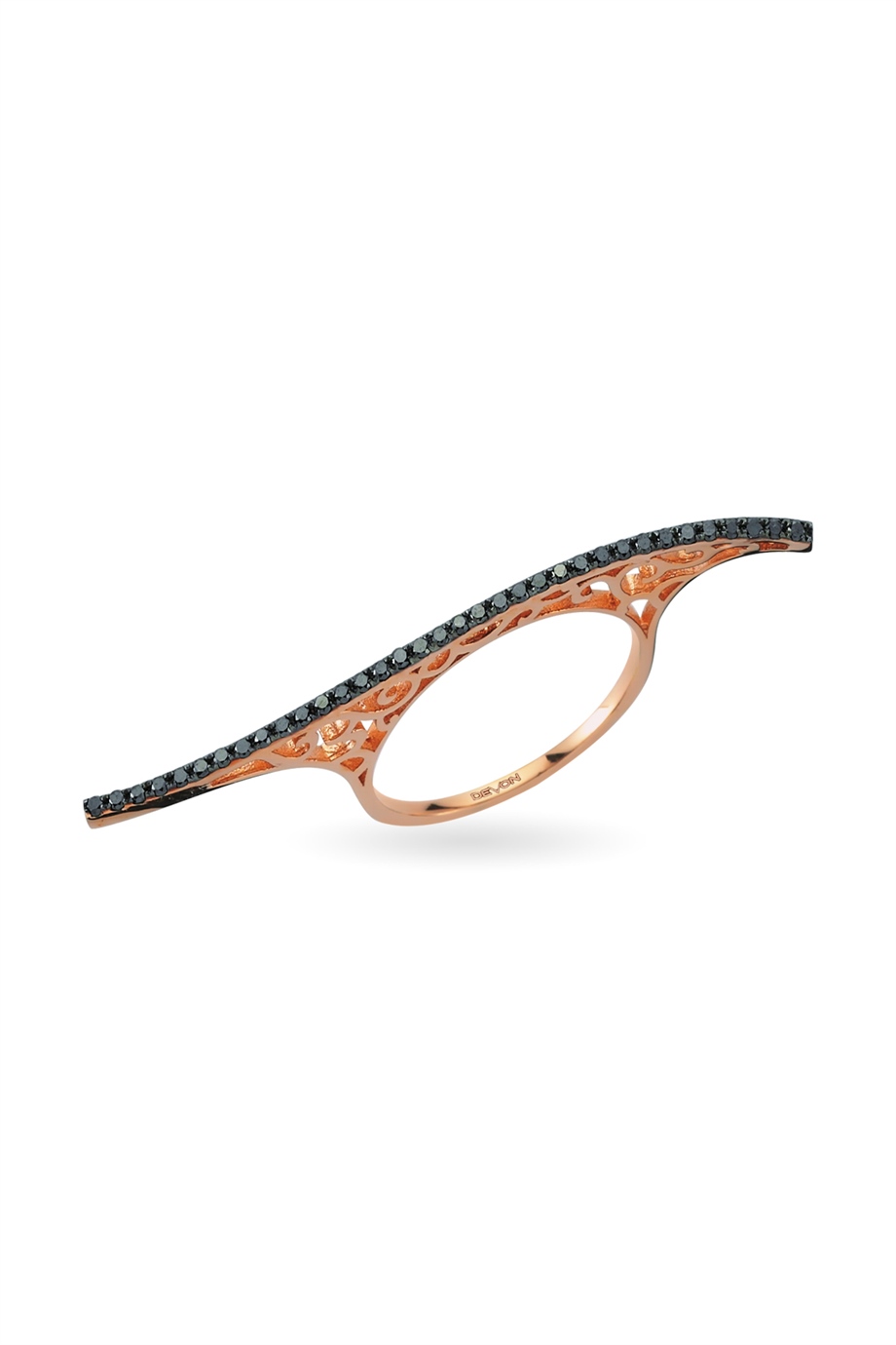 BONE BLACK DIAMOND RING