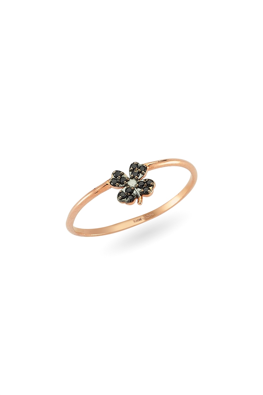 BLACK DIAMOND CLOVER RING