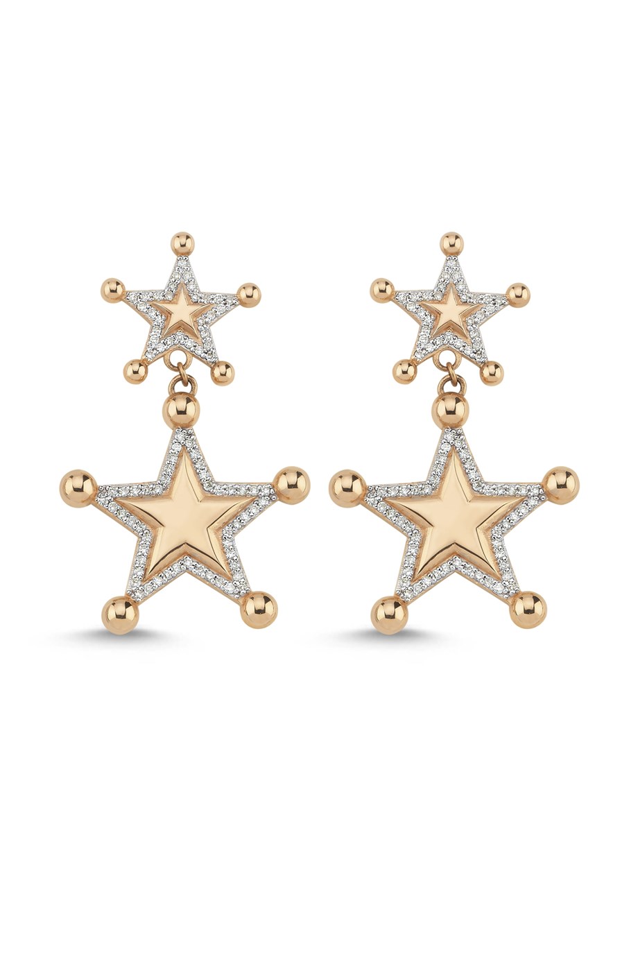 DOUBLE STAR OF SIRIUS EARRING