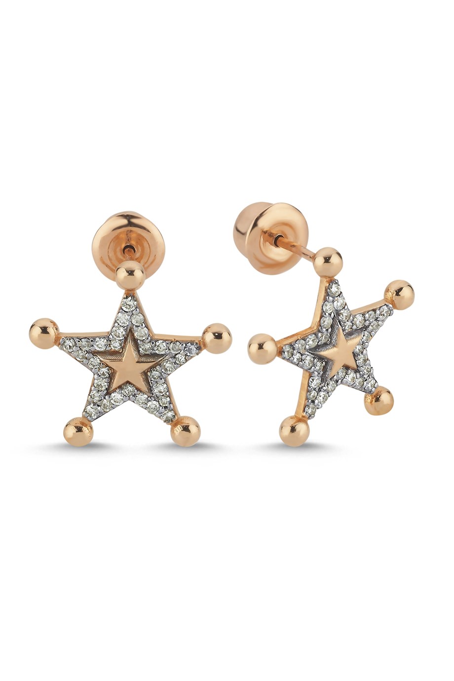 SINGLE STAR DIAMOND EARRING