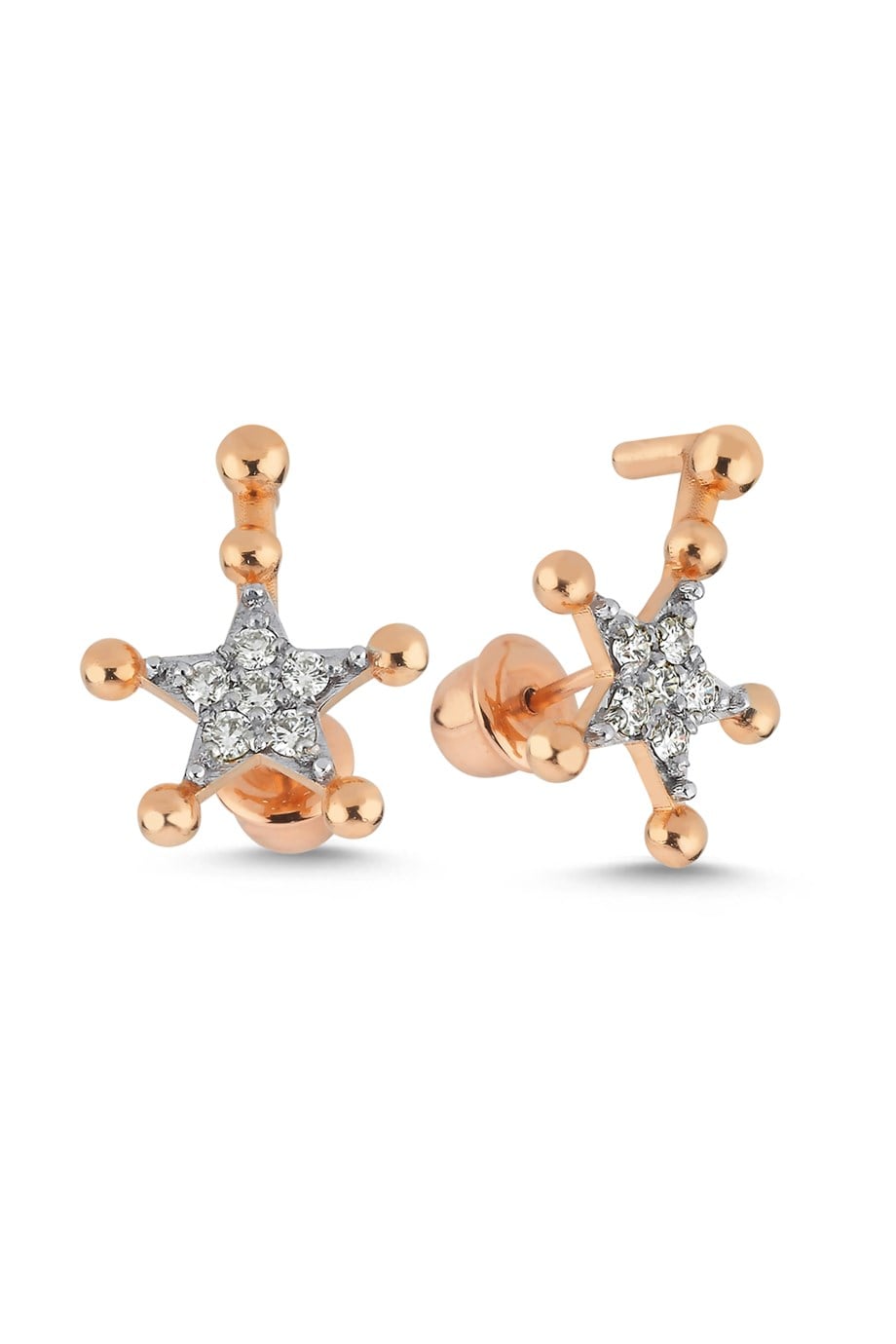 SINGLE STAR DIAMOND EARRING