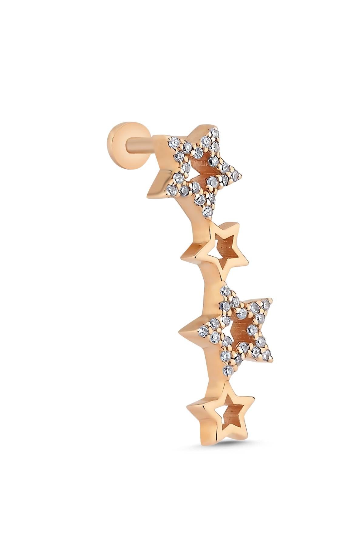 Taşlı Yıldız Piercing