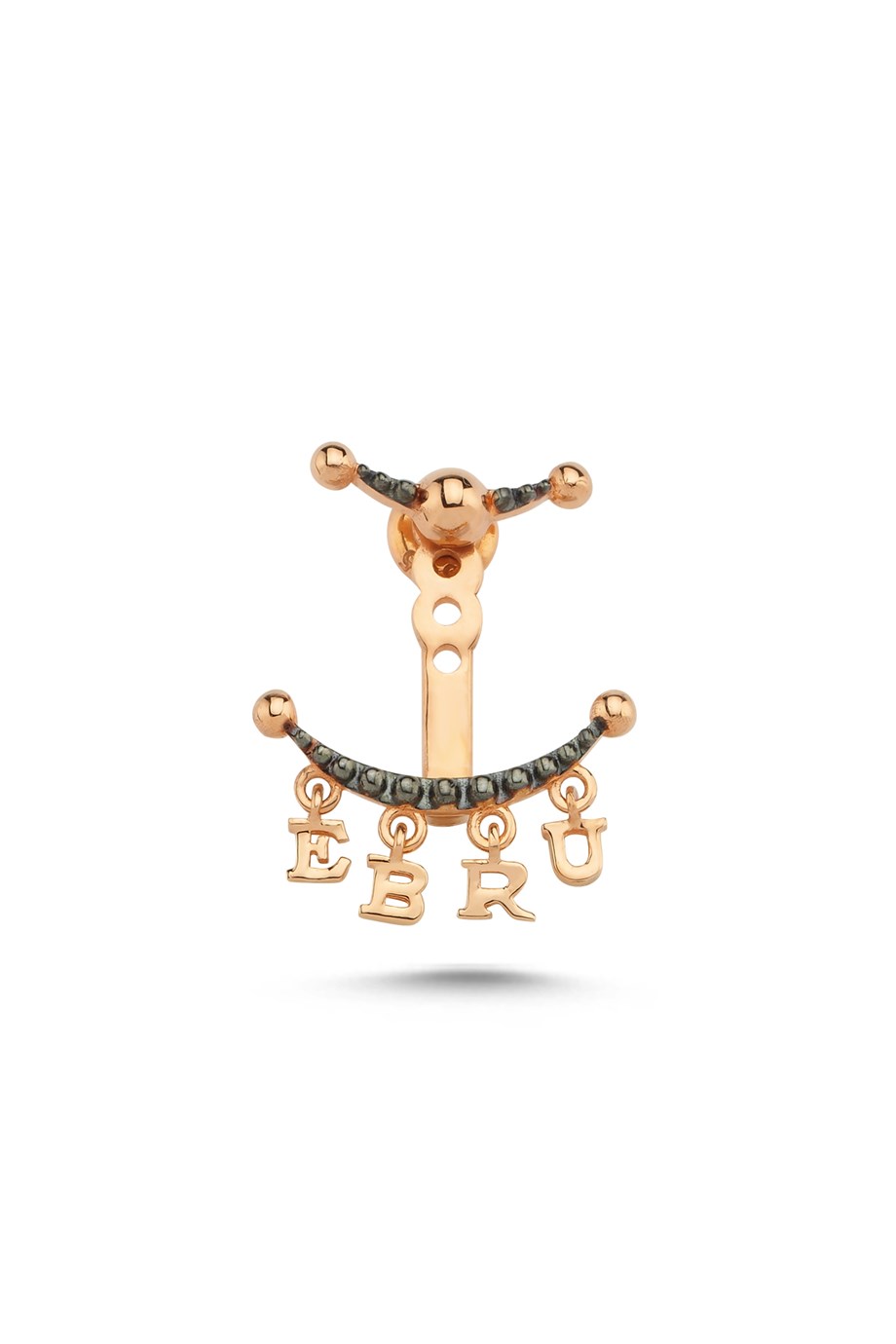 4 LETTER/NAME TAG PENDANT EARRING NON DIAMOND