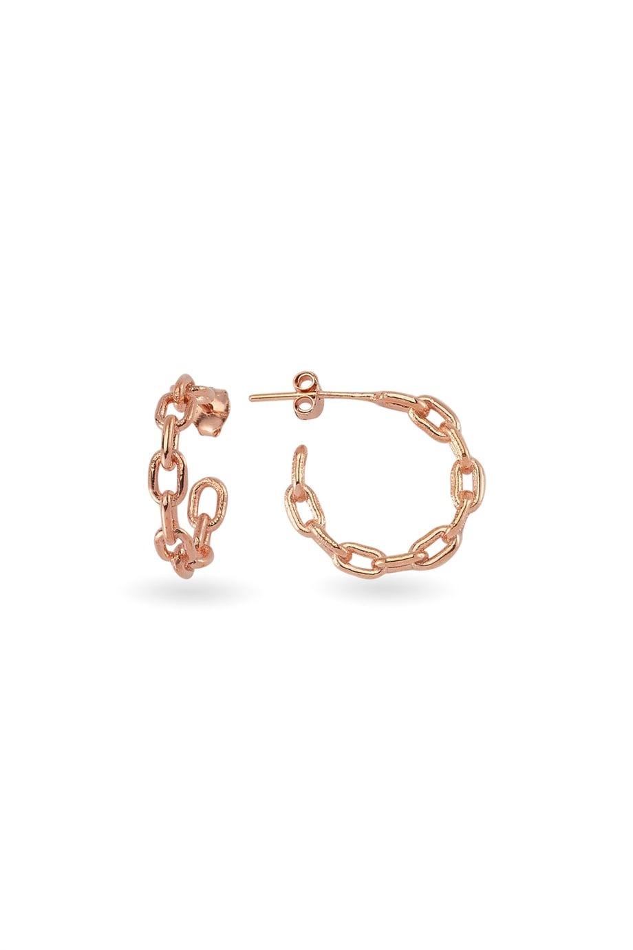 CHAIN HOOP EARRING