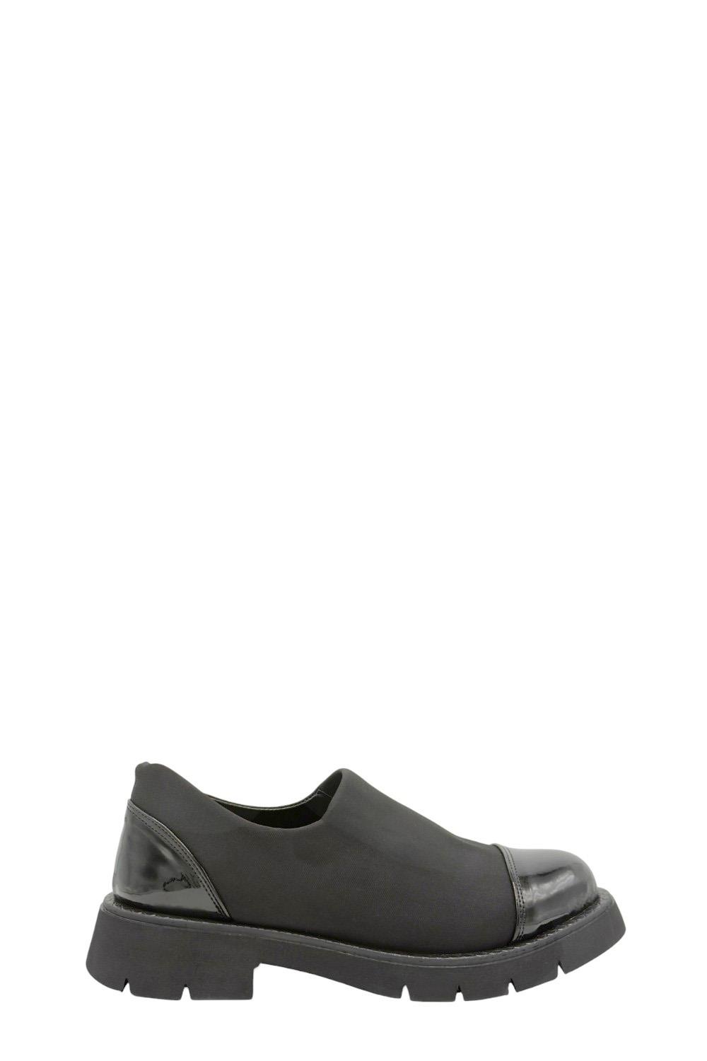 Siyah Dalgıç Kumaş Dalgıç Kumaş Kadın Makosen Ayakkabı