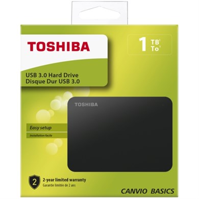 Toshiba 2.5 1TB USB 3.0 Canvio Siyah HDTB410EK3AA