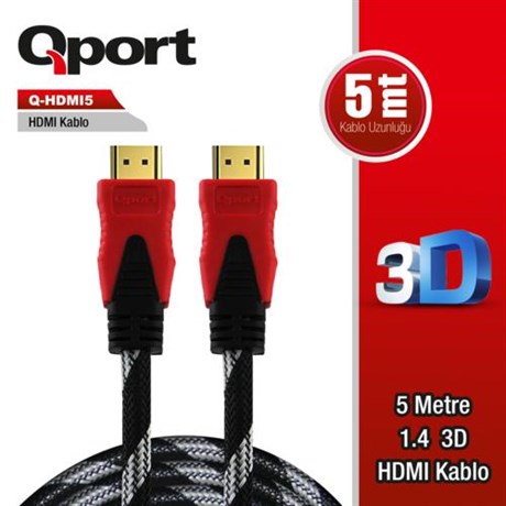 Qport Q-HDMI5 5m Hdmi Kablo