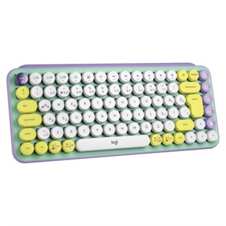 Logitech Pop Keys Klavye Sarı Lila 920-010819