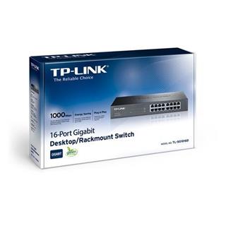TP-Link-TP-Link TL-SG1016D 16Port Gigabit Rackmount Switch