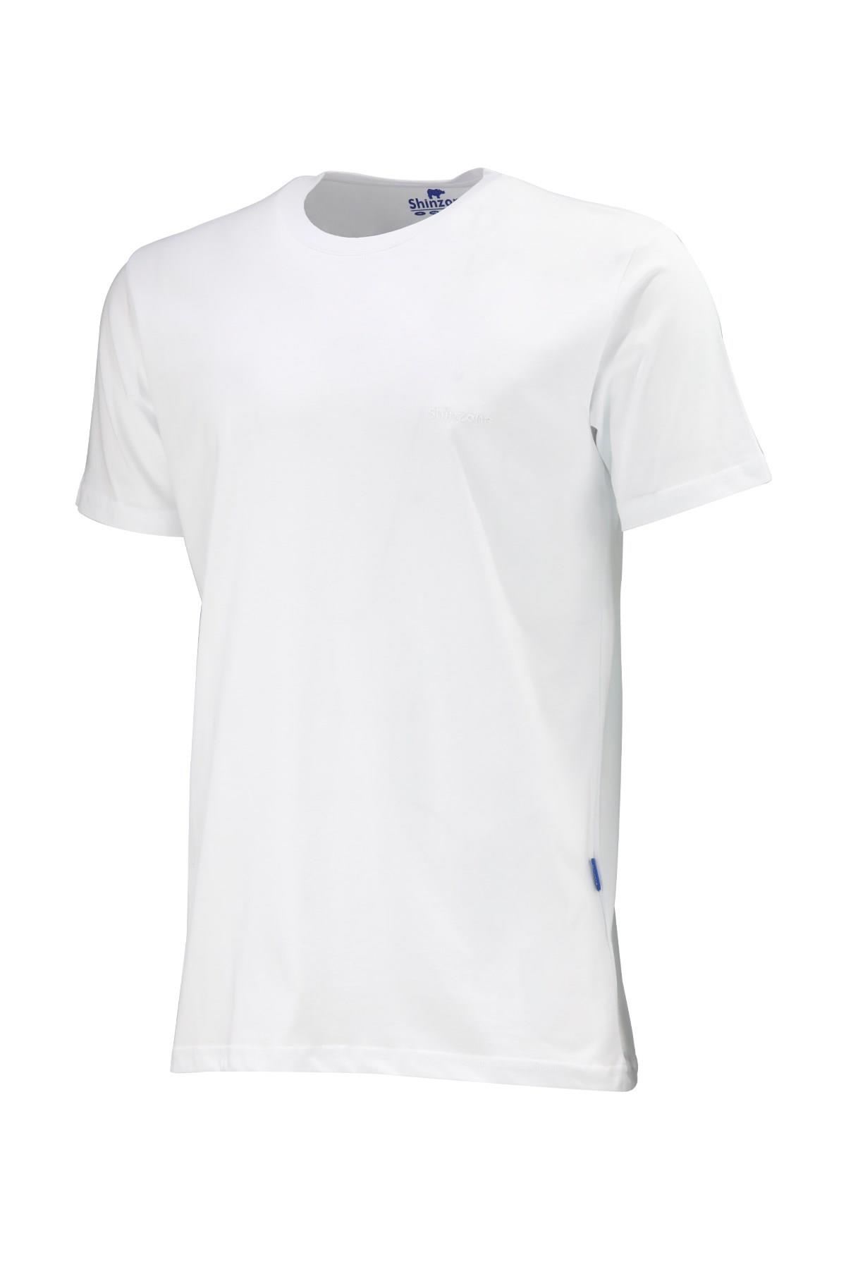 Erkek Bisiklet Yaka Standart Fit Beyaz T-Shirt