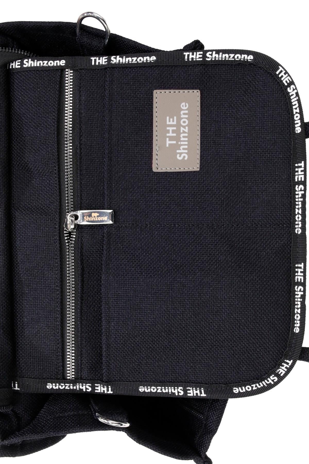 Kadın Soft Tote Bag Kanvas Siyah Krem Çanta