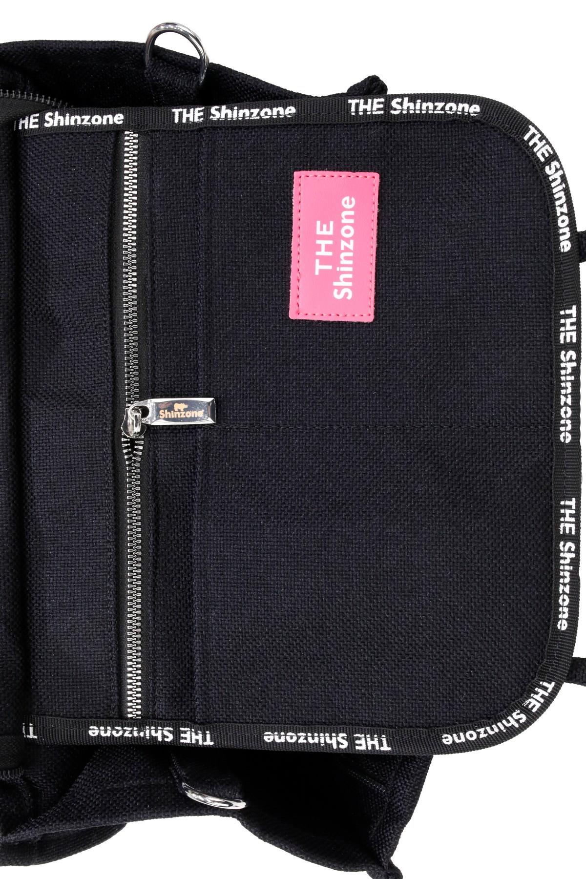 Kadın Soft Tote Bag Kanvas Siyah Pembe Çanta