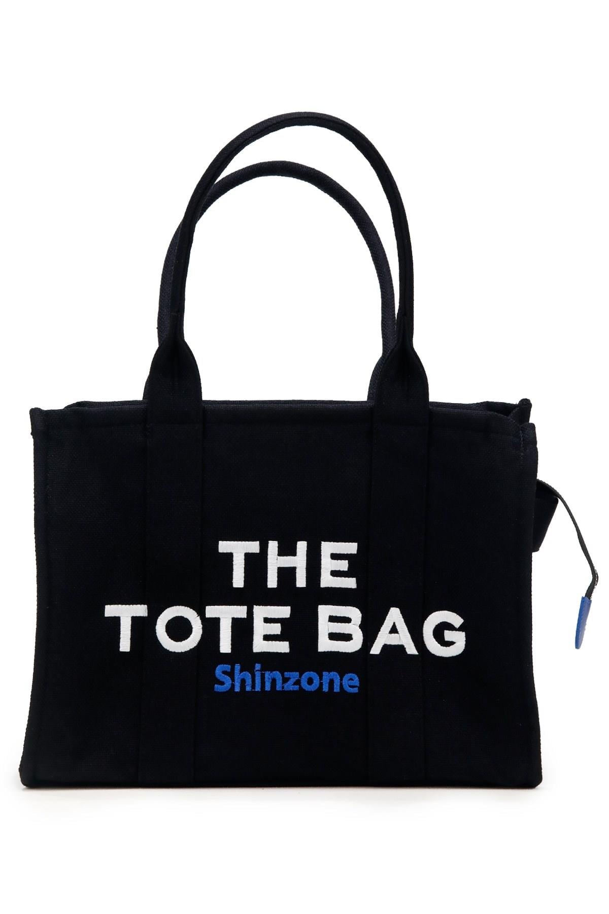 Kadın Soft Tote Bag Kanvas Siyah Saks Çanta