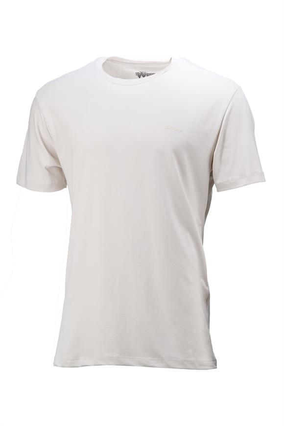 Erkek Bisiklet Yaka Standart Fit Krem T-Shirt