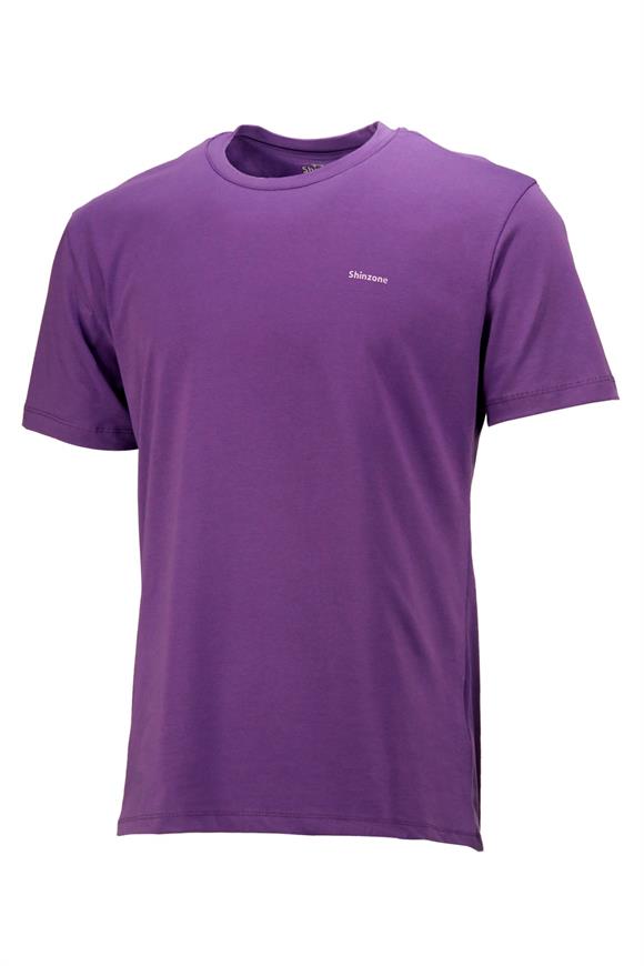 Erkek Bisiklet Yaka Standart Fit Mor T-Shirt