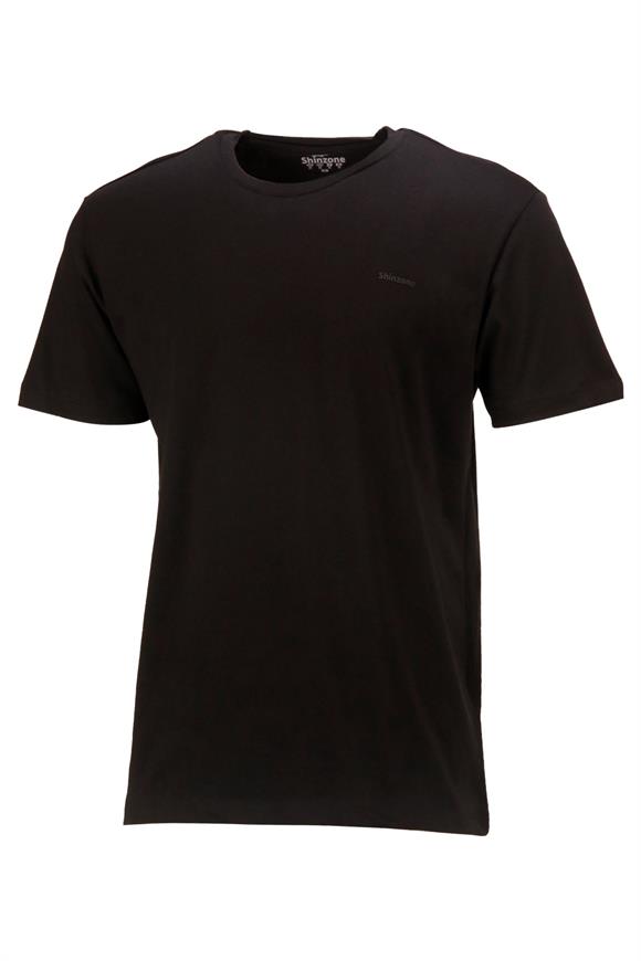 Erkek Bisiklet Yaka Standart Fit Siyah T-Shirt