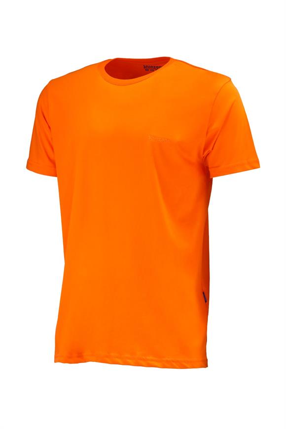 Erkek Bisiklet Yaka Standart Fit Turuncu T-Shirt