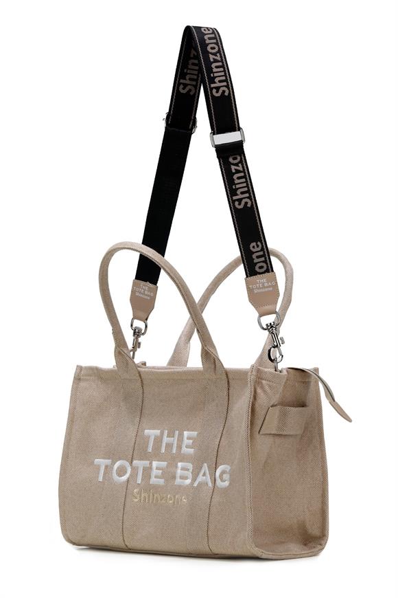 Kadın Soft Tote Bag Kanvas Bej Çanta