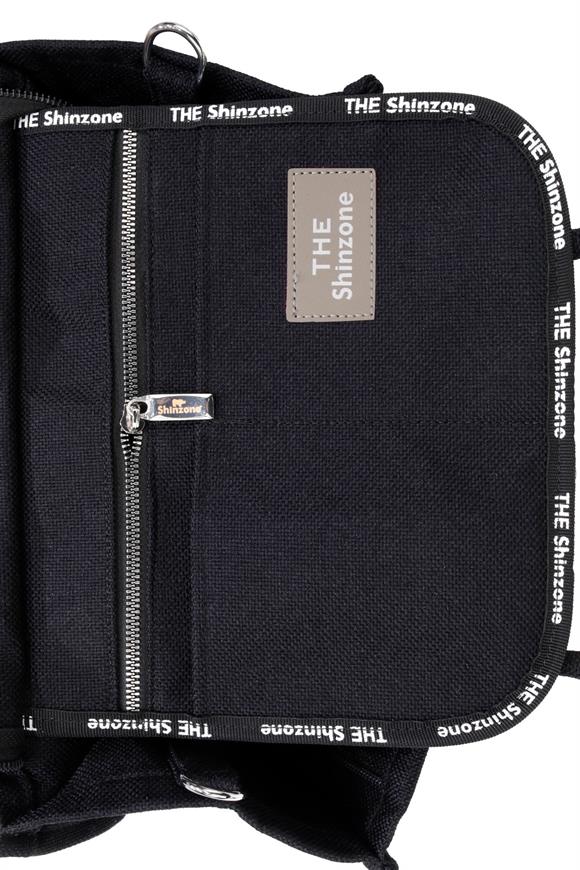 Kadın Soft Tote Bag Kanvas Siyah Krem Çanta