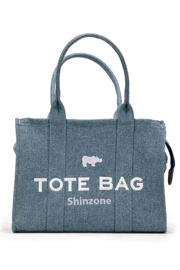 Kadın Soft Tote Bag Kanvas Turkuaz Çanta