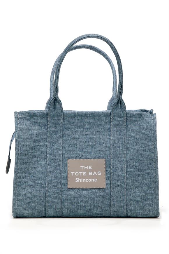 Kadın Soft Tote Bag Kanvas Turkuaz Çanta