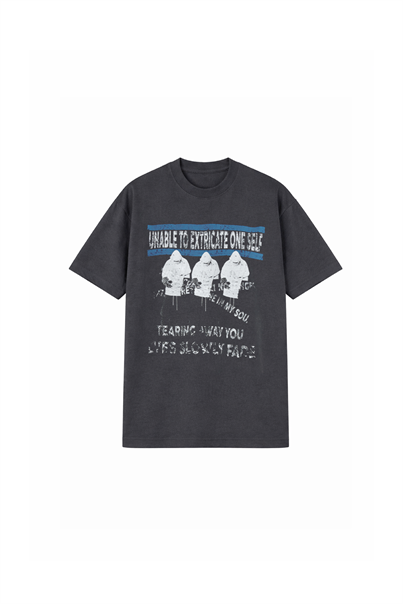 Füme 3 ADAM BASKI YIKAMALI OVERSIZE TSHIRT