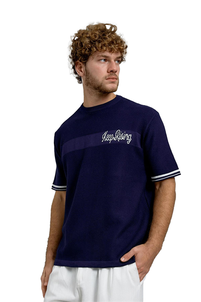 Lacivert DP BİSİKLET YALA TRİKO TSHIRT